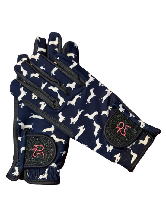 The SNAG riding gloves detail