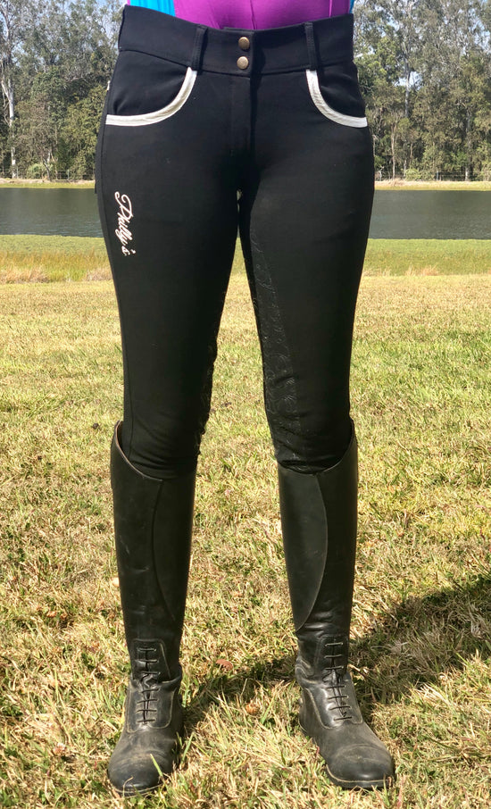 Black/Silver Breeches