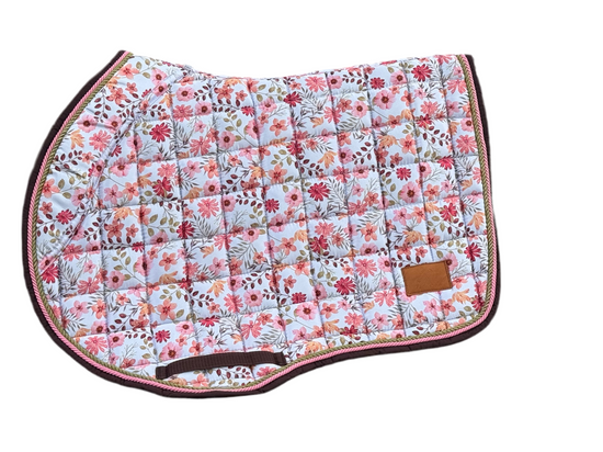 Blush Bloom Jump saddle pad