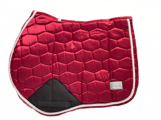 LUXE JUMP SADDLE PAD - BURGUNDY