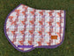 Purple floral Jump saddle pad