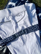 Bit belt styled on white Philly&
