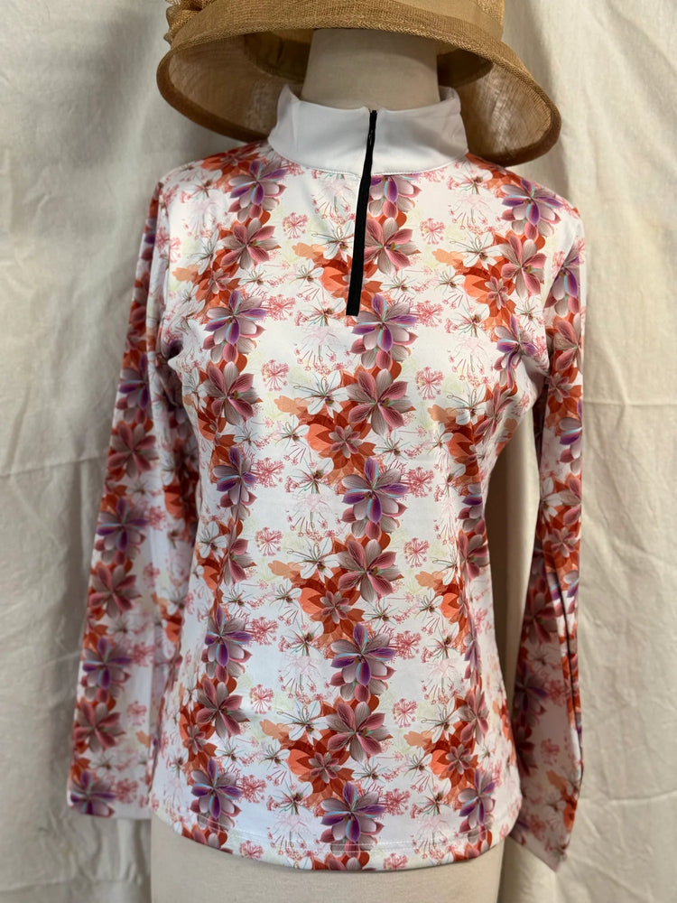 Spring Bloom floral long sleeve baselayer on mannequin