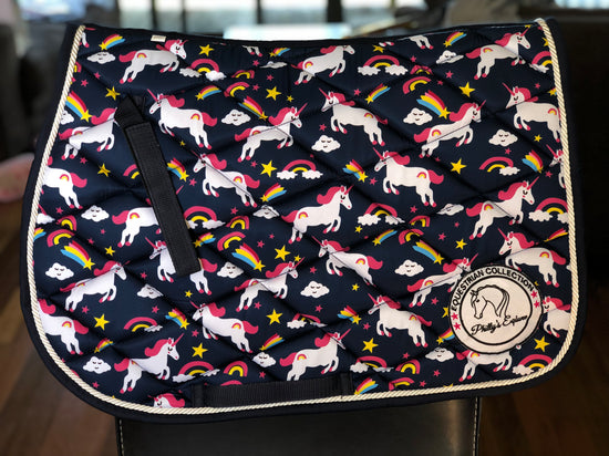 Pony size Unicorn Saddle Pads