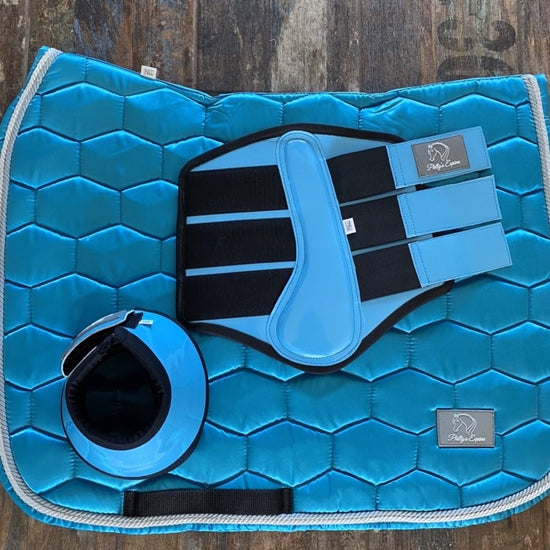 LUXE DRESSAGE SADDLE PAD - TURQUOISE