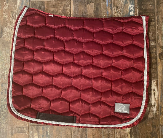 LUXE DRESSAGE SADDLE PAD - BURGUNDY