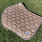 Champagne floral saddle pad - Jumping