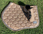 Champagne floral saddle pad - Jumping